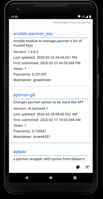 AURdroid screenshot