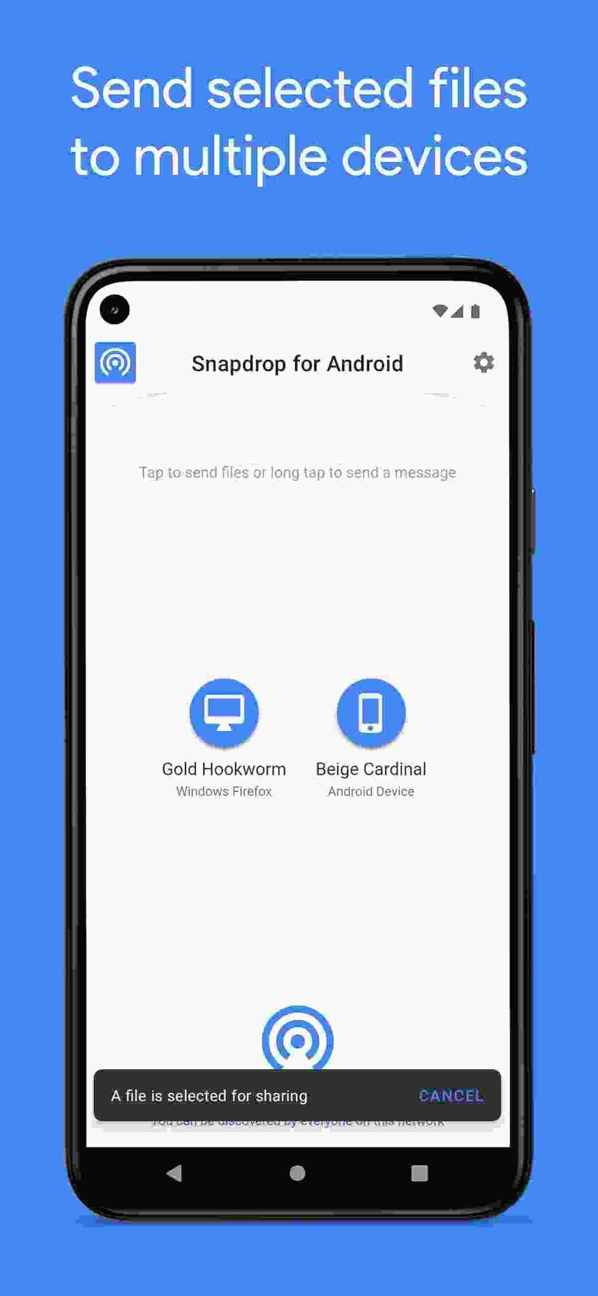 Snapdrop screenshot