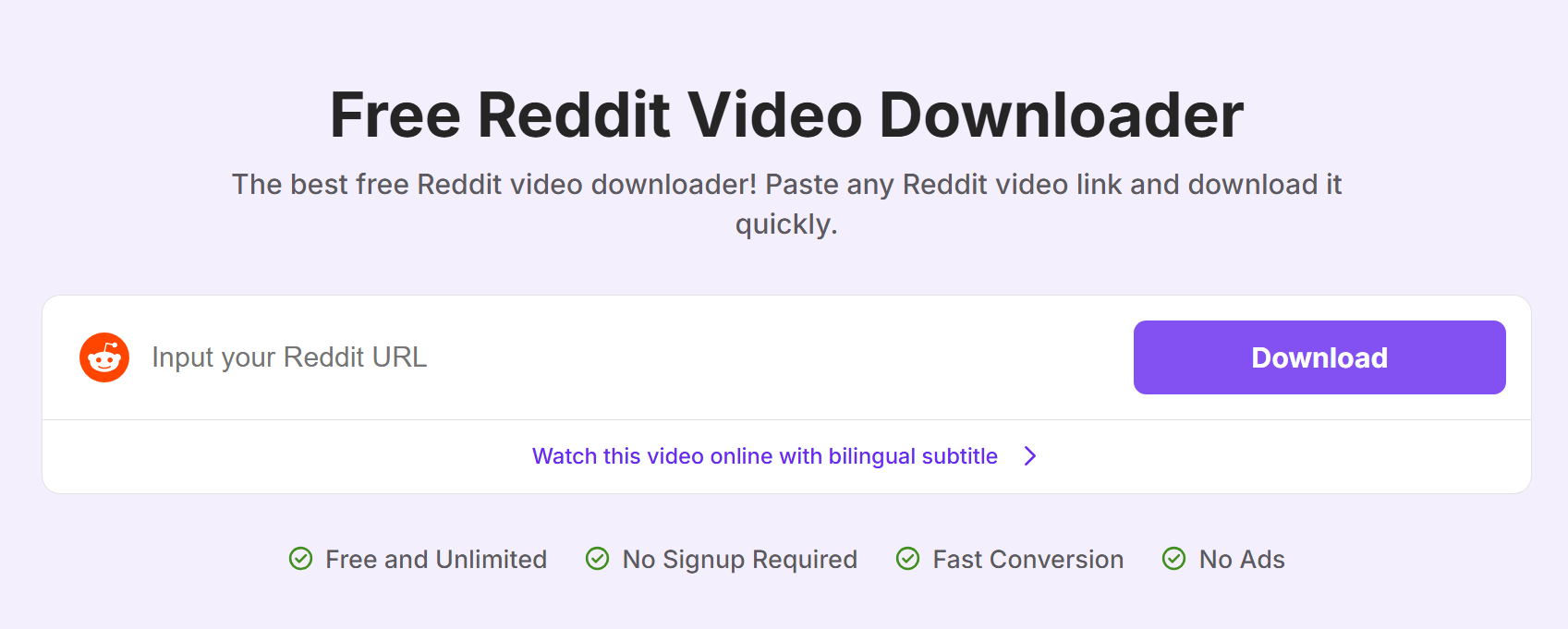 Reddit Video Downloader screenshot