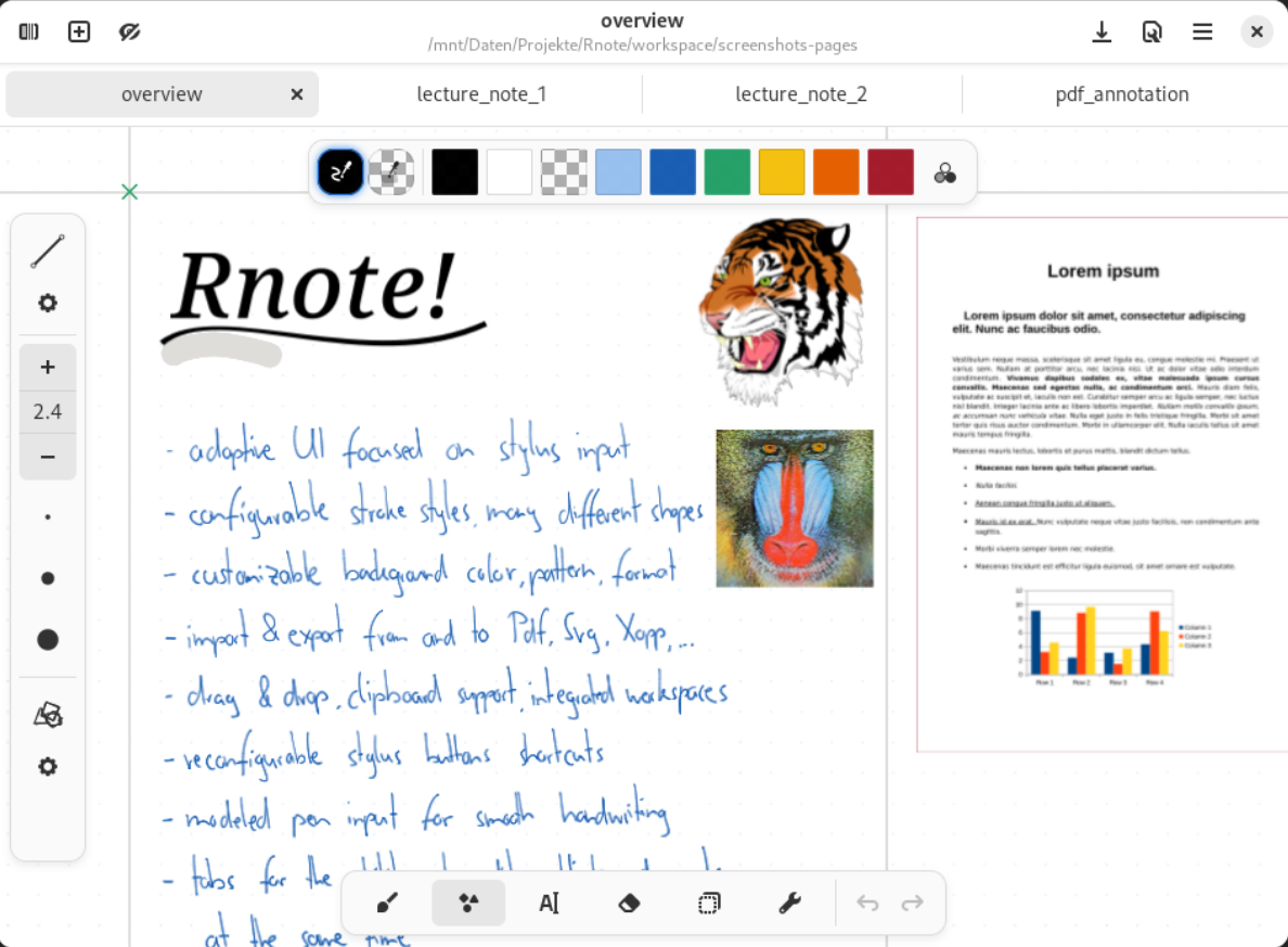 Rnote screenshot