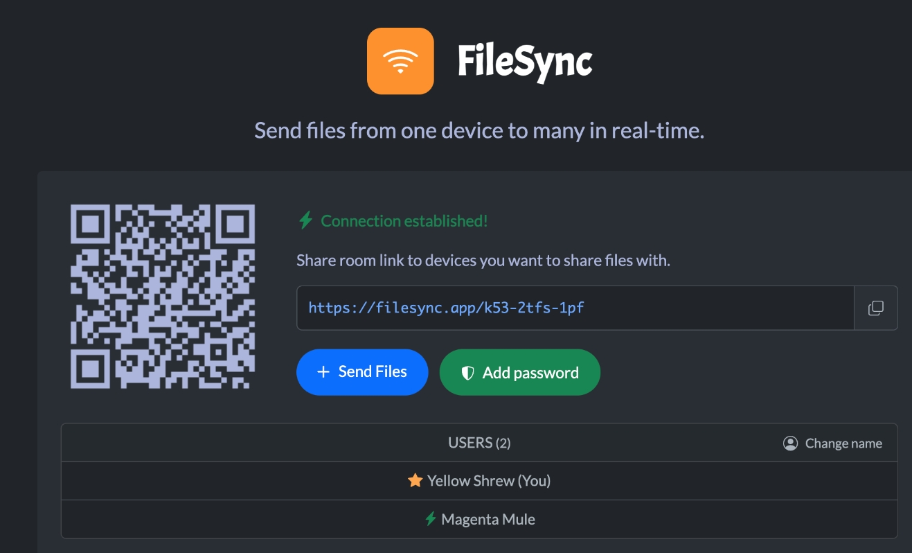 SyncStream Transfer screenshot