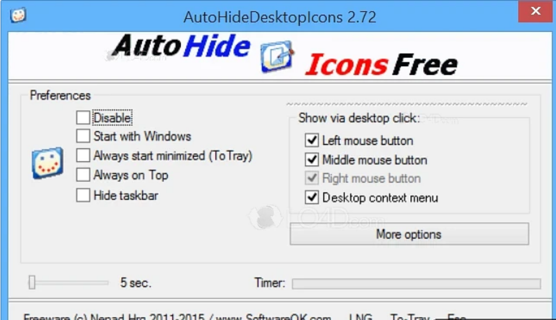 AutoHideDesktopIcons screenshot