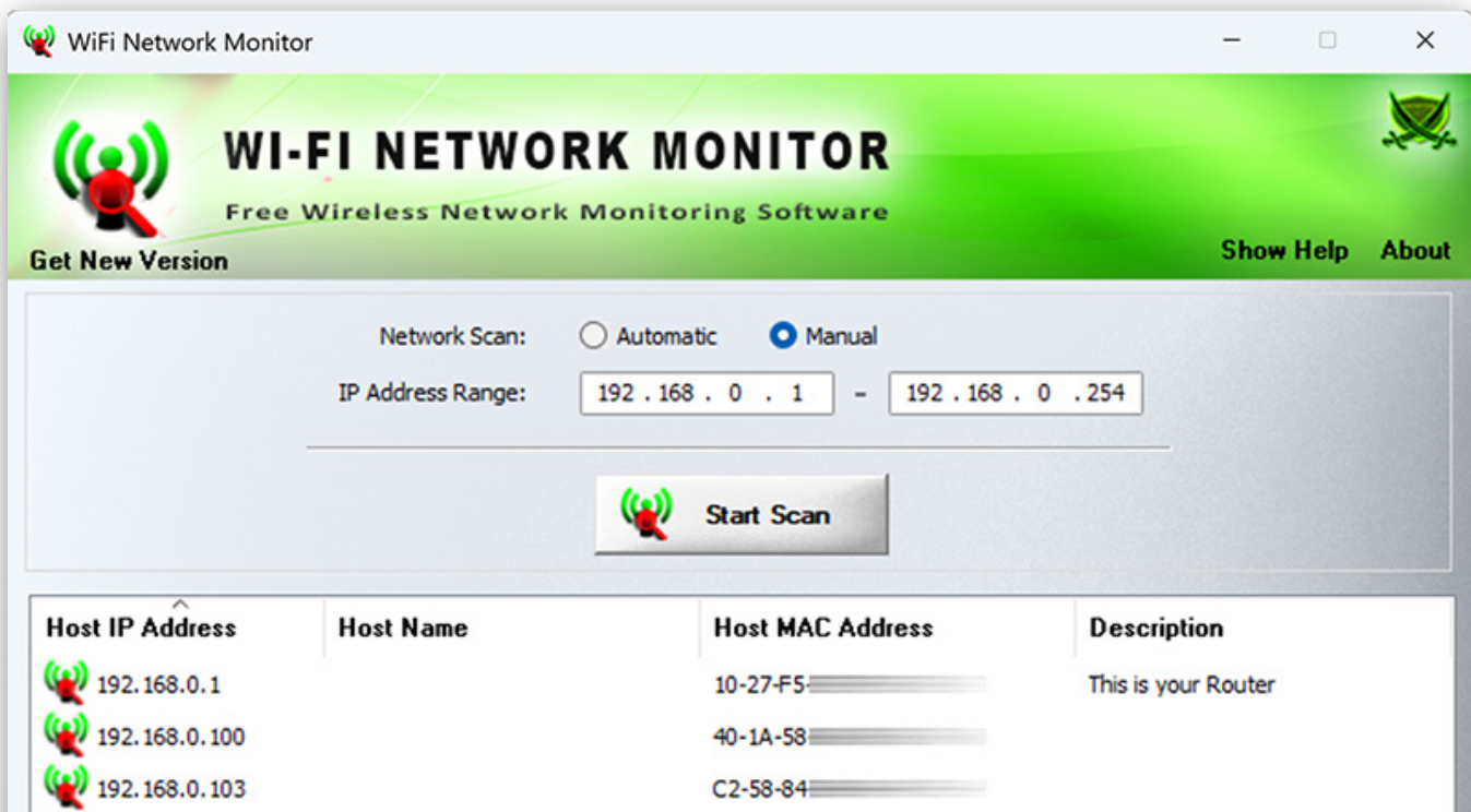 WiFi Network Monitor screenshot