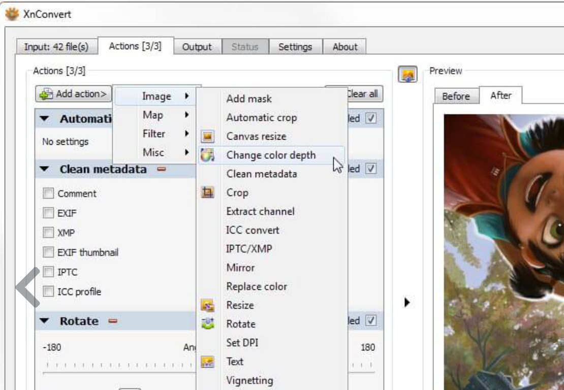 Preset Image Workflow screenshot