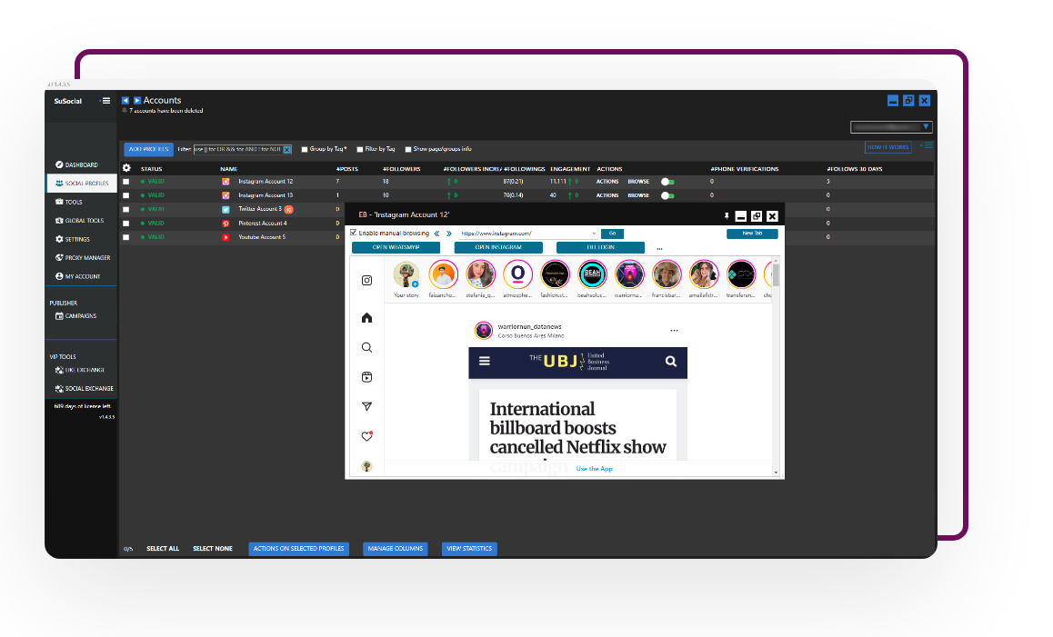 SuSocial screenshot