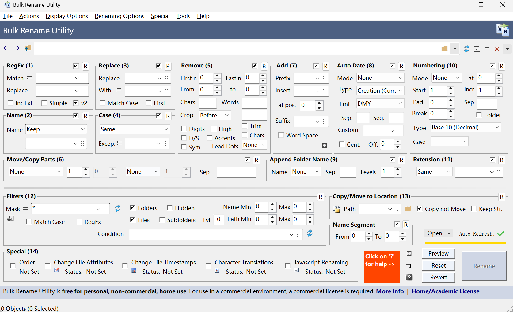 Bulk Rename Utility screenshot