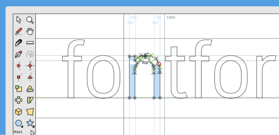 FontForge screenshot