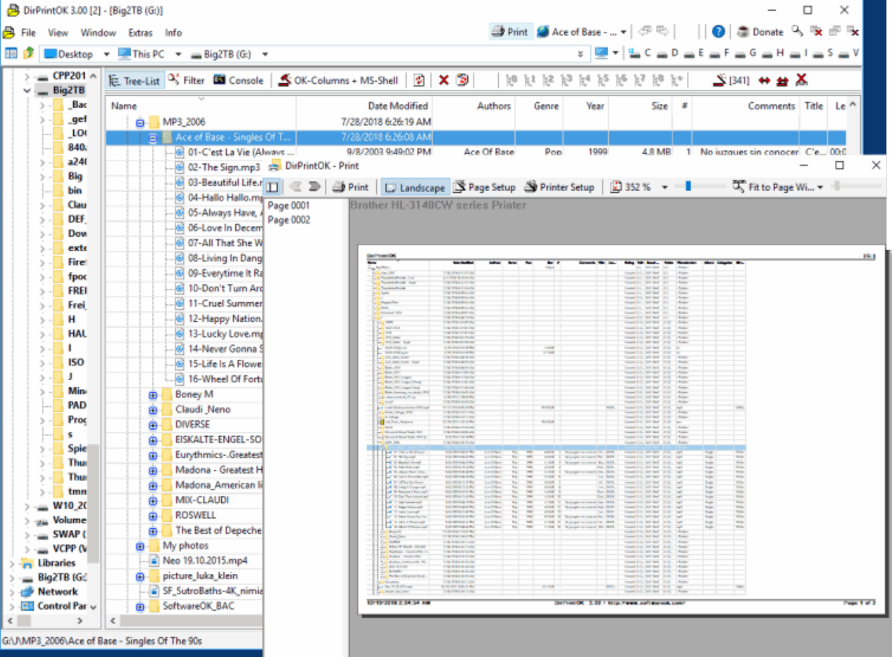 DirPrintOK screenshot