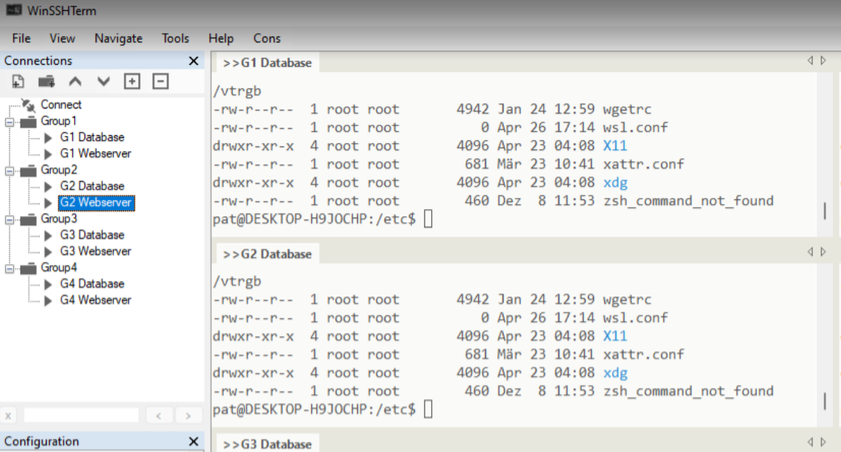 WinSSHTerm screenshot
