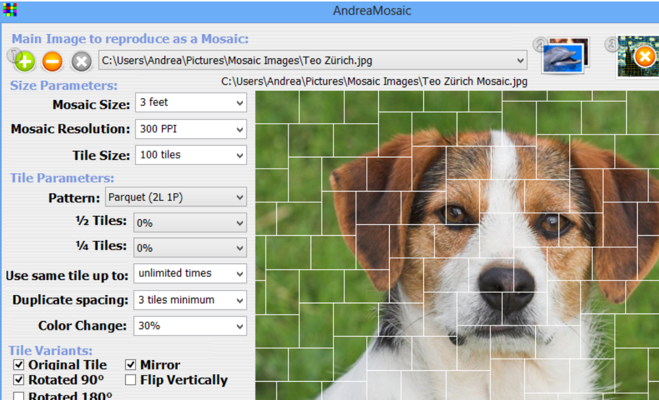 AndreaMosaic screenshot