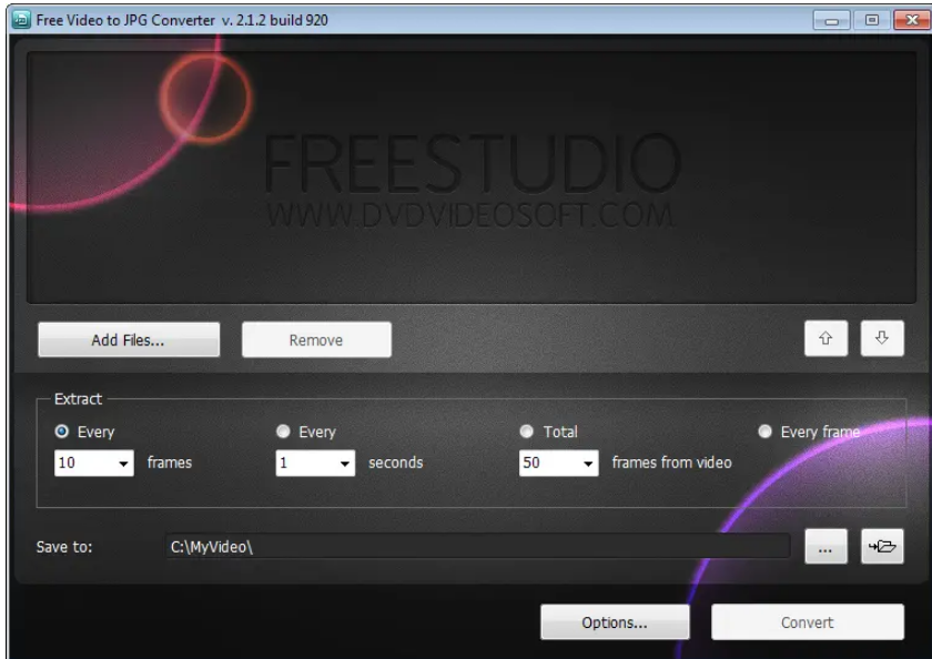 Free Video to JPG Converter screenshot