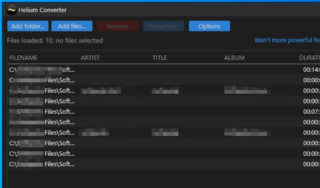 Helium Converter screenshot