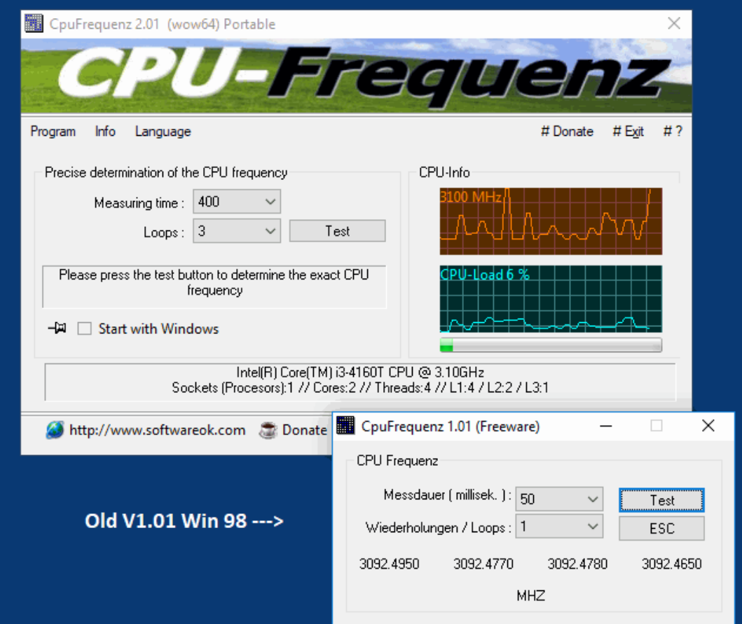 CpuFrequenz screenshot