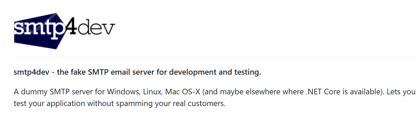 smtp4dev screenshot