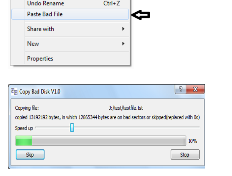 Copy Bad Disk screenshot