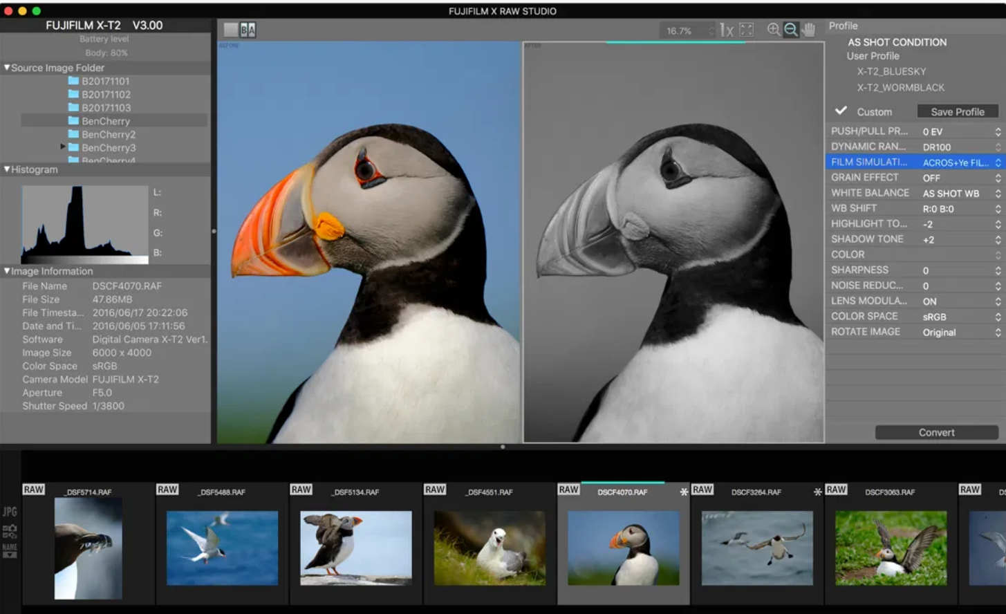 FUJIFILM X RAW STUDIO screenshot