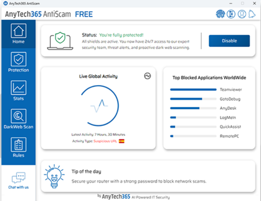 AnyTech365 AntiScam screenshot