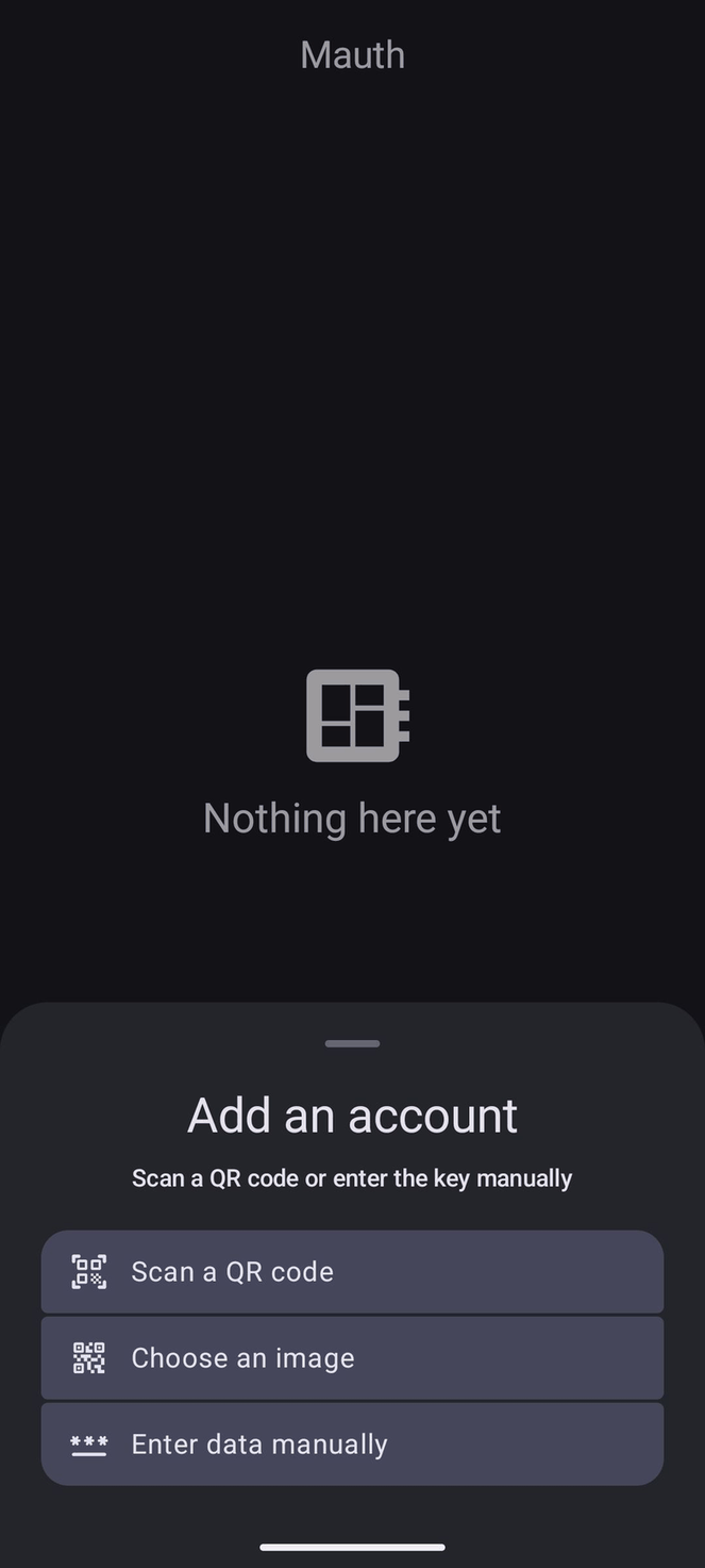 Mauth screenshot
