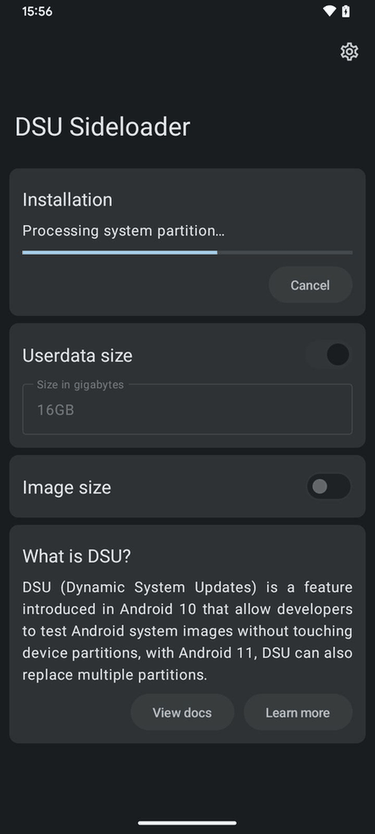DSU Sideloader screenshot