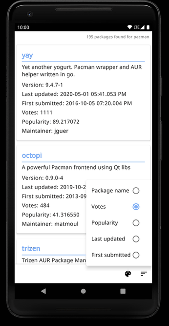 AURdroid screenshot