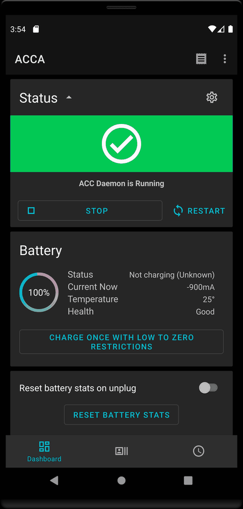 Advanced Charging Controller (ACCA)  screenshot