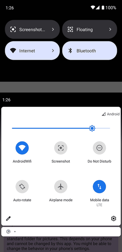 Screenshot Tile (NoRoot) screenshot