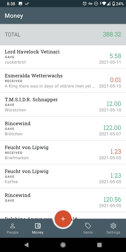 Debitum screenshot