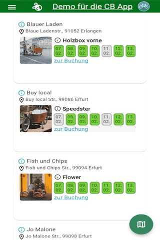 Cb_app: Client for using CommonBooking websites  screenshot