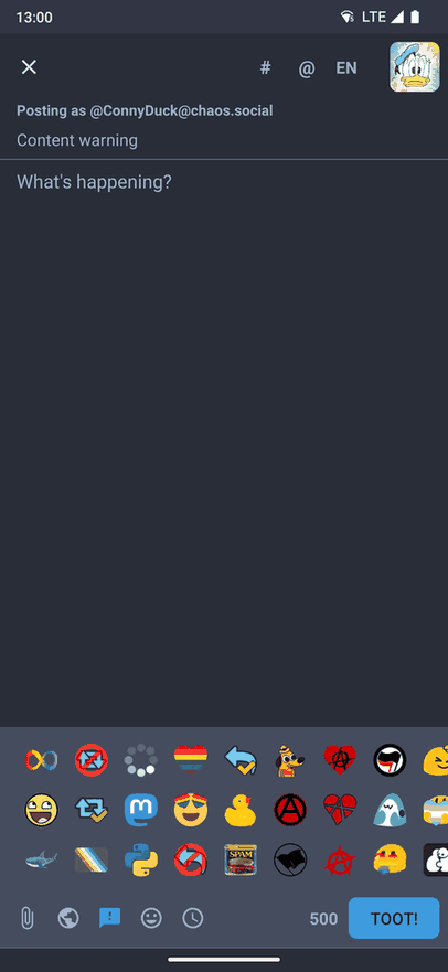 Tusky screenshot