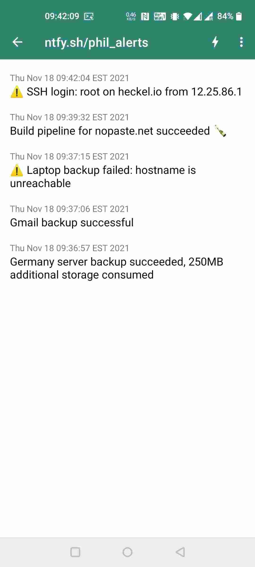 ntfy screenshot