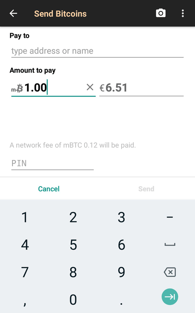 Bitcoin Wallet [testnet3] screenshot